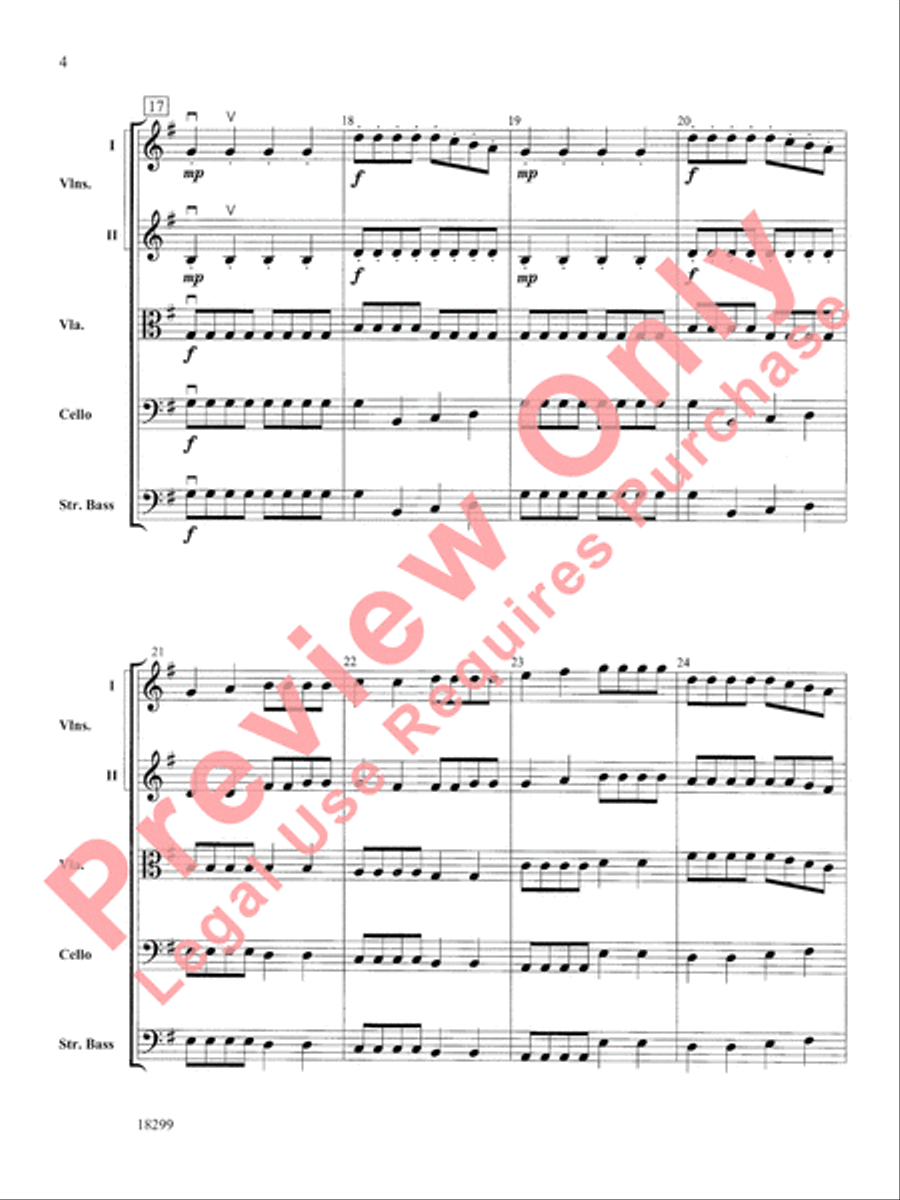 Three Scenes from a Green Valley String Orchestra scores gallery preview page 5