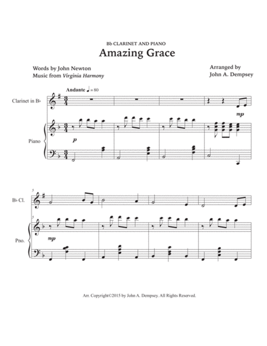 Amazing Grace (Clarinet and Piano) image number null