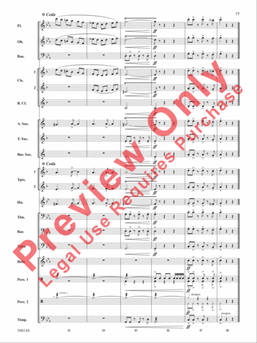 Release the Kraken! Release the Kraken! Concert Band scores gallery preview page 20