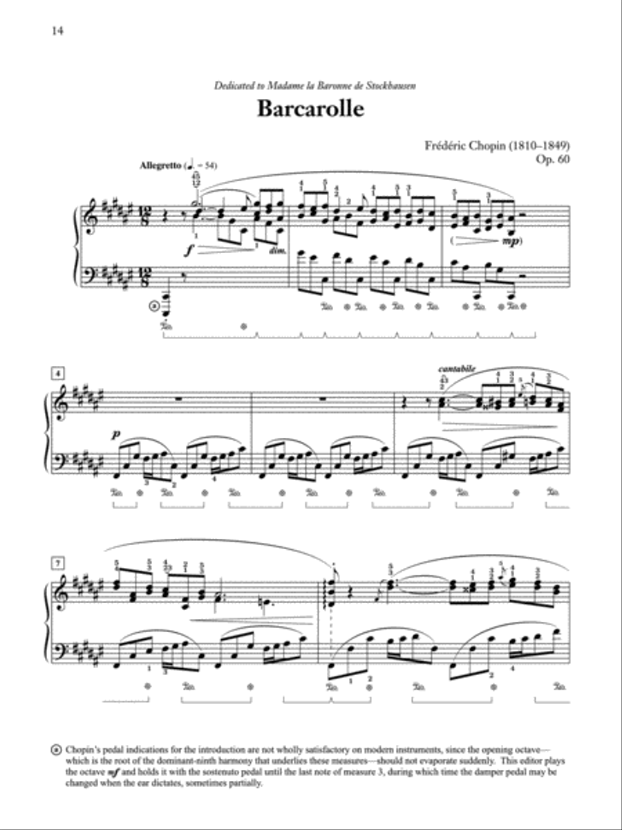 Barcarolle in F-sharp Major, Op. 60 Small Ensemble scores gallery preview page 4
