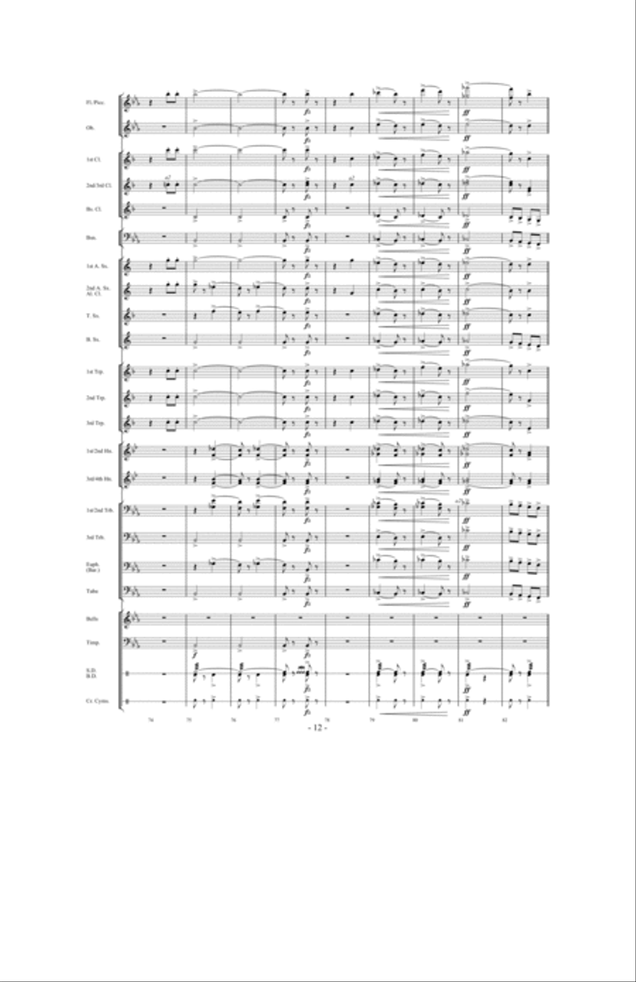 Prestissimo Concert Band scores gallery preview page 11