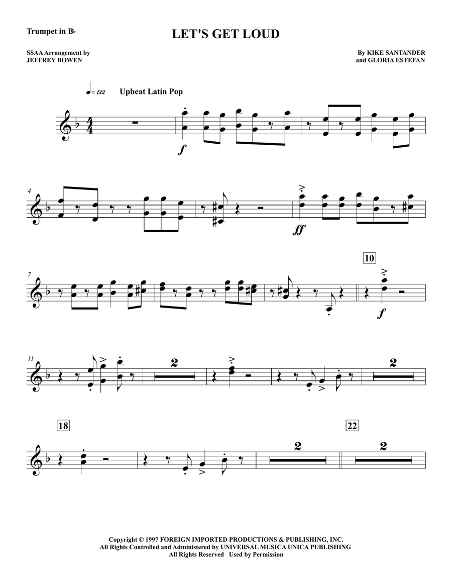 Let's Get Loud Concert Band scores gallery preview page 1