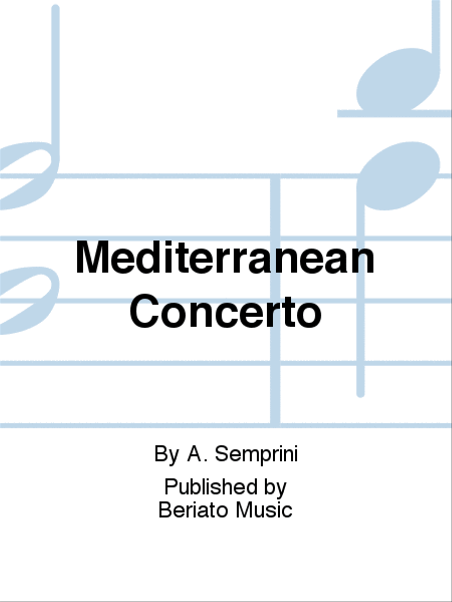Mediterranean Concerto Piano, Vocal, Guitar scores gallery preview page 1