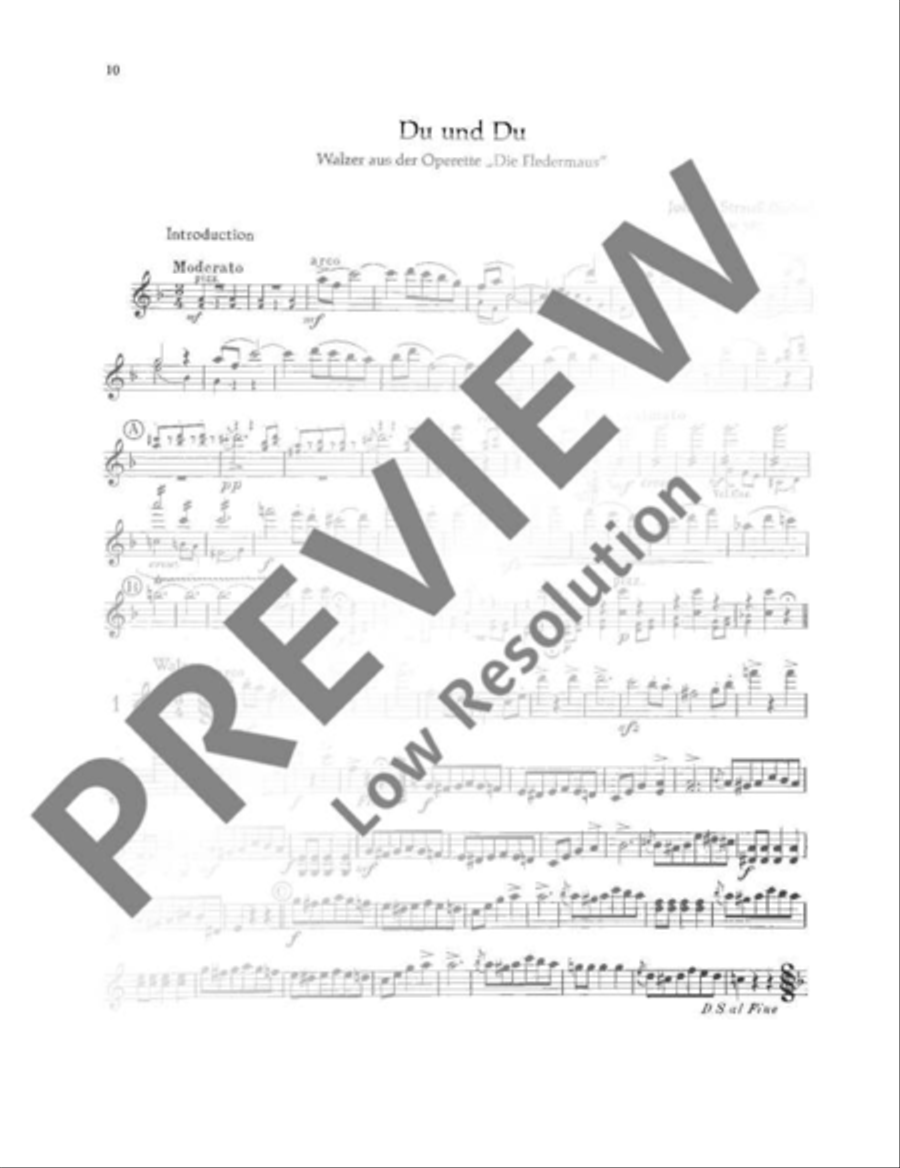 Unsterbliche Walzer Violin Solo scores gallery preview page 11