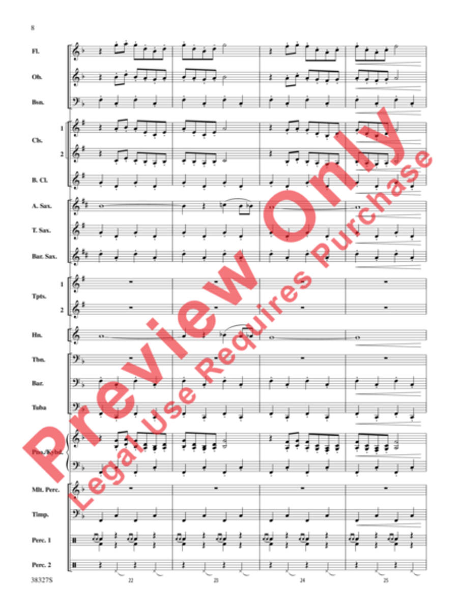 Overture 1812 Concert Band scores gallery preview page 9