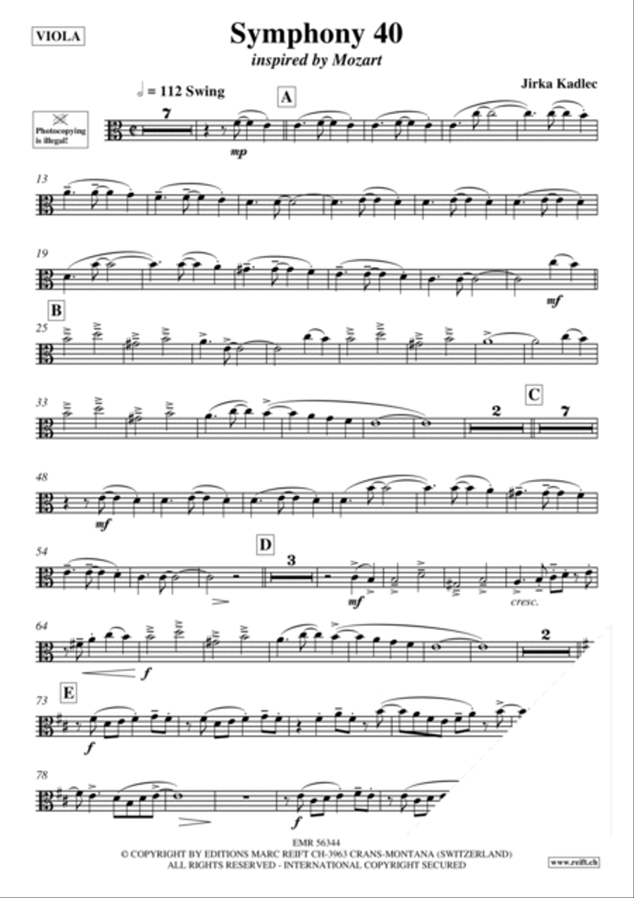 Symphony 40 Piano Accompaniment scores gallery preview page 3