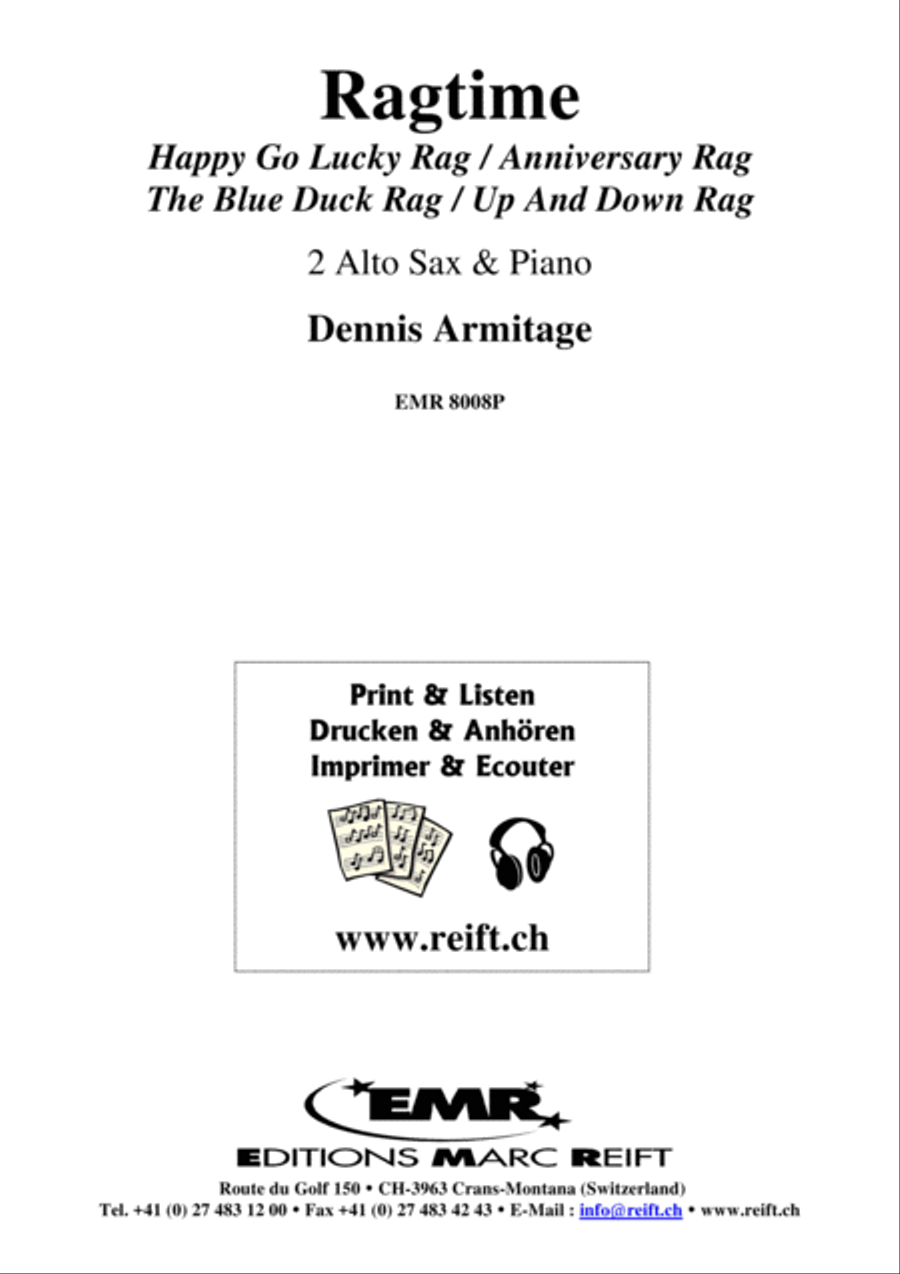 Ragtime Ragtime Alto Saxophone scores gallery preview page 2
