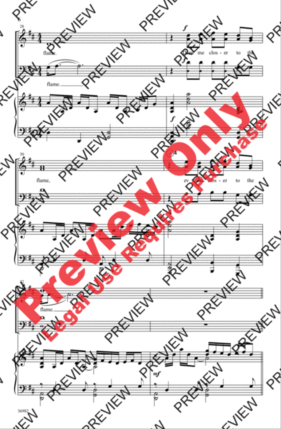 The Flame 3-Part scores gallery preview page 6
