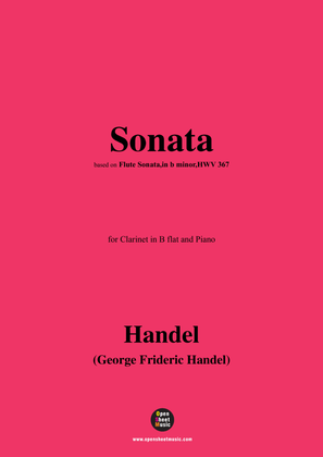 Handel-Sonata,for Clarinet and Piano
