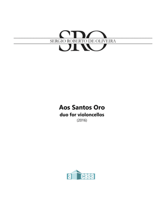 Book cover for Aos Santos Oro