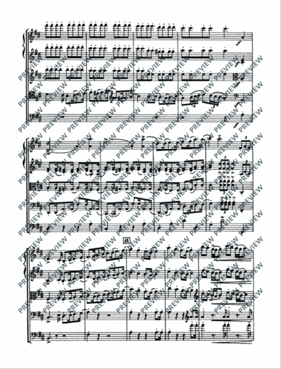Quartet in D String Quartet scores gallery preview page 16