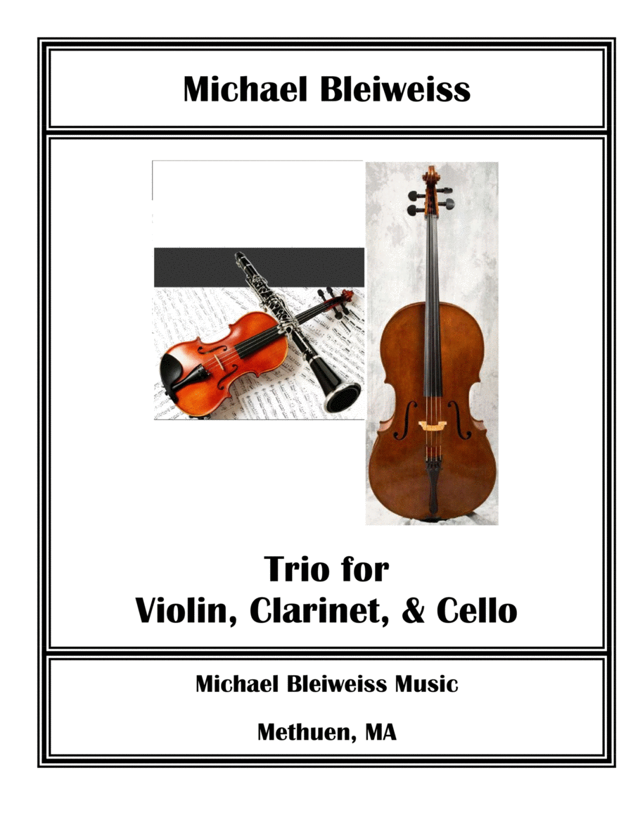 Trio for Violin, Clarinet, and Cello Chamber Music scores gallery preview page 1