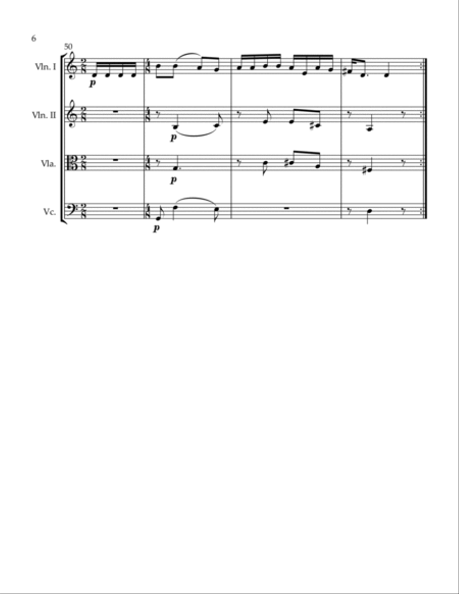 3 Quartets Almost Innocent Sailors' Homecoming At the Doboz Inn String Quartet scores gallery preview page 6