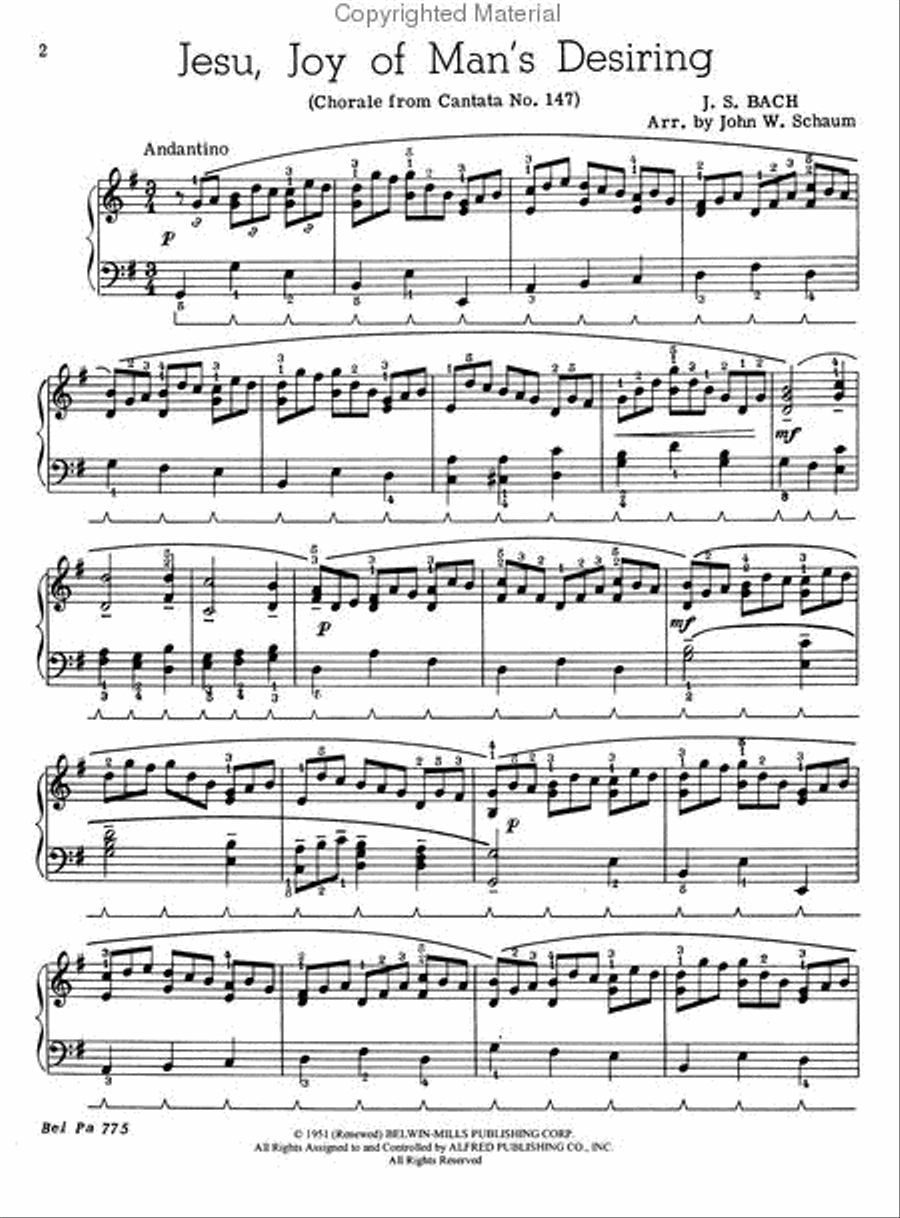 Jesu Joy Of Man's Desiring Small Ensemble scores gallery preview page 2
