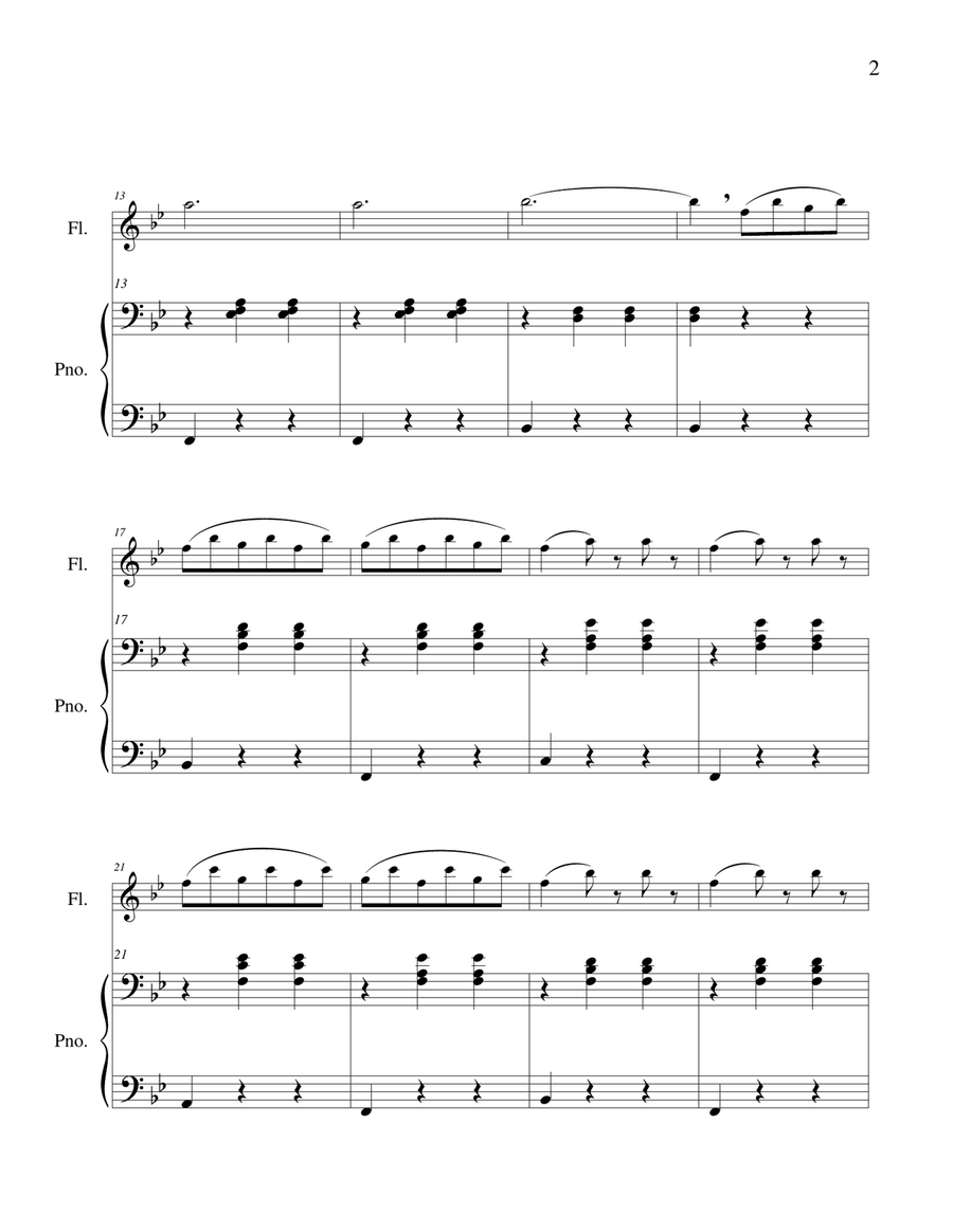 Skater’s Waltz - Flute Solo Chamber Music scores gallery preview page 4