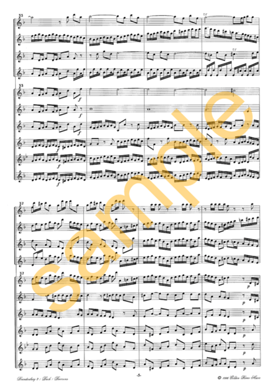 2nd Brandenburg Concerto 2nd Brandenburg Concerto Flute Choir scores gallery preview page 9