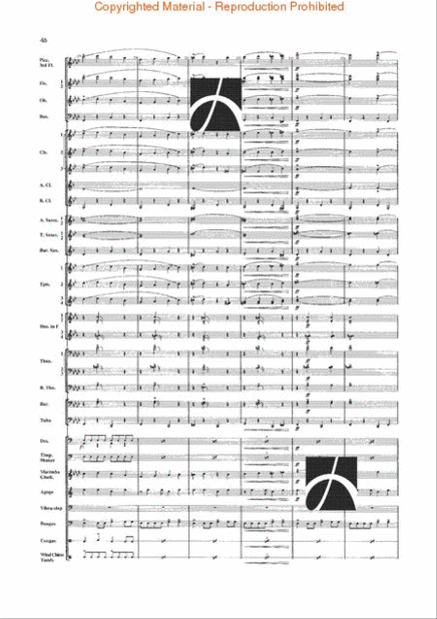 Jungle Fantasy Jungle Fantasy Concert Band scores gallery preview page 43