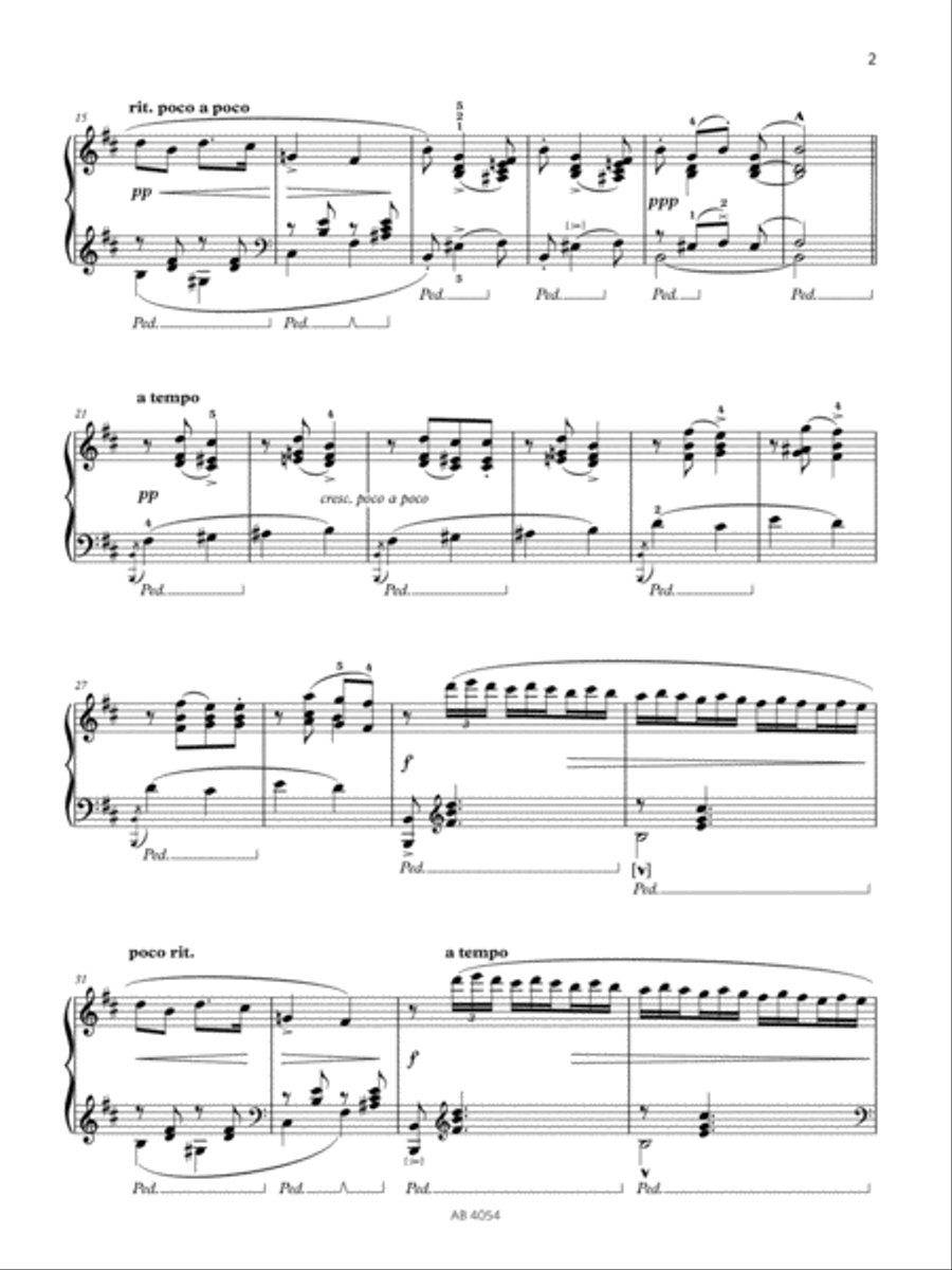Impromptu in B minor (Grade 8, list B1, from the ABRSM Piano Syllabus 2023 & 2024) Piano Method scores gallery preview page 2