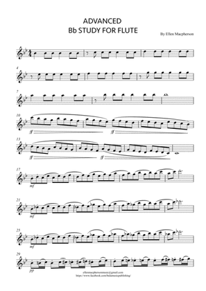 Advanced Bb Study for Flute