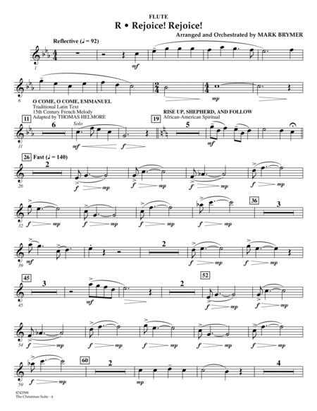 The Christmas Suite (For SSA Choir & Soloist) - Flute