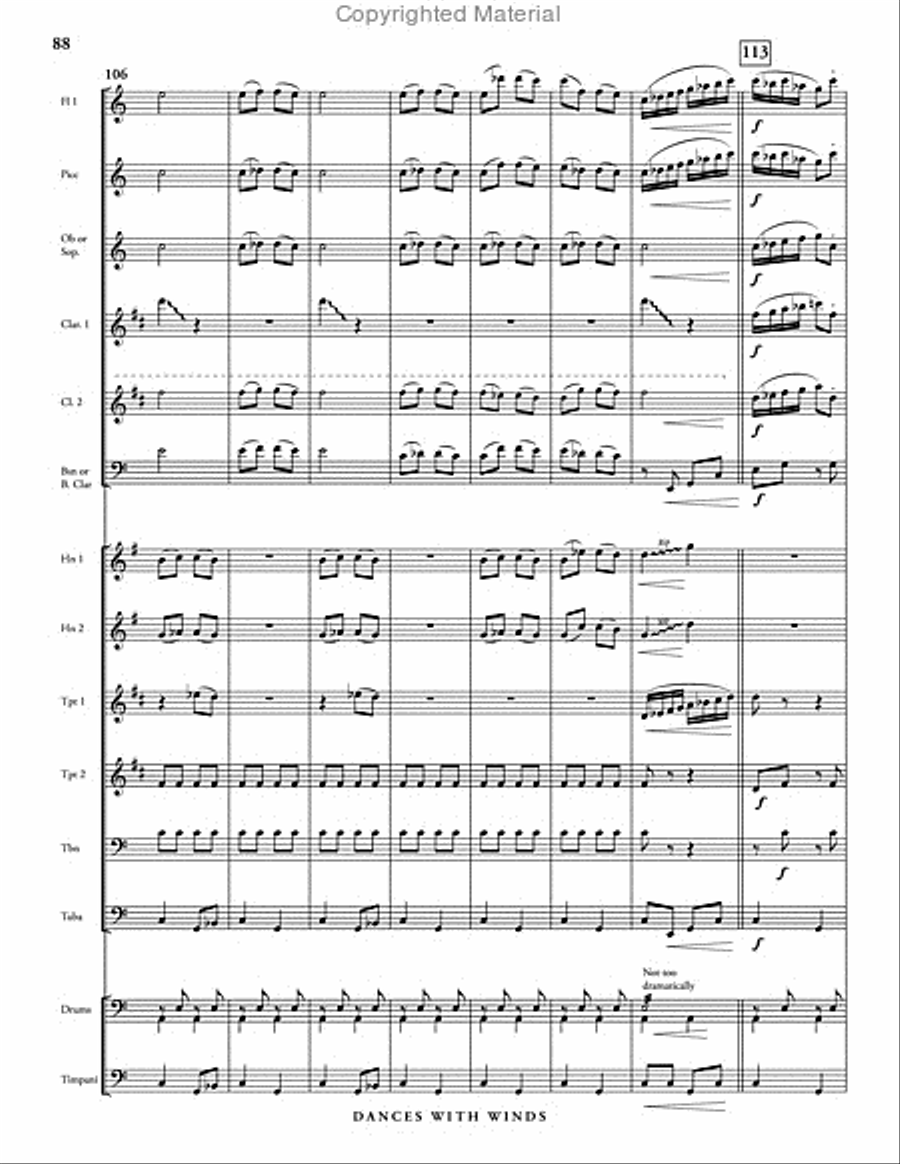 Dances with Winds Dances with Winds Concert Band scores gallery preview page 94