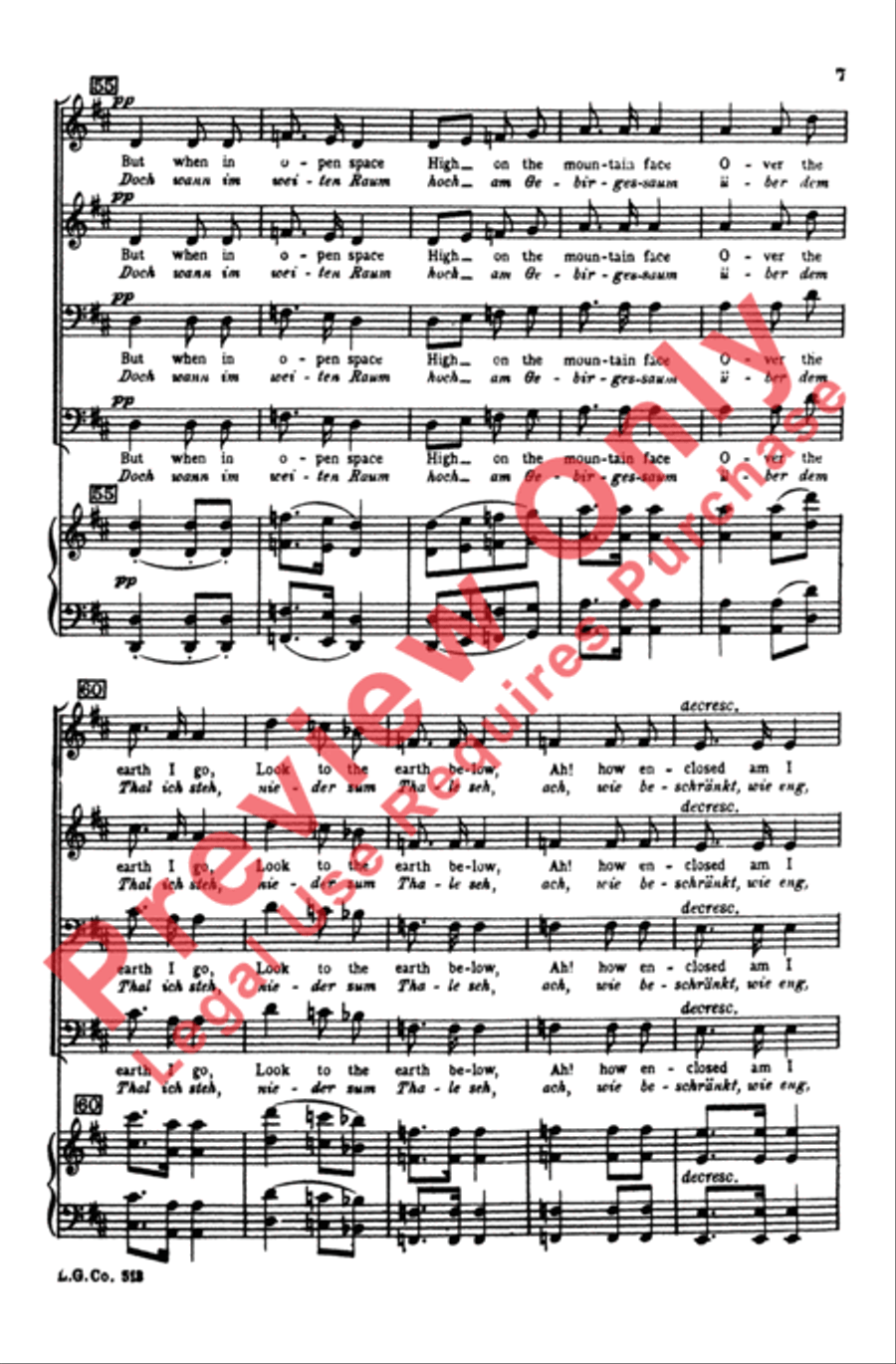 Widerspruch Men's Choir scores gallery preview page 6