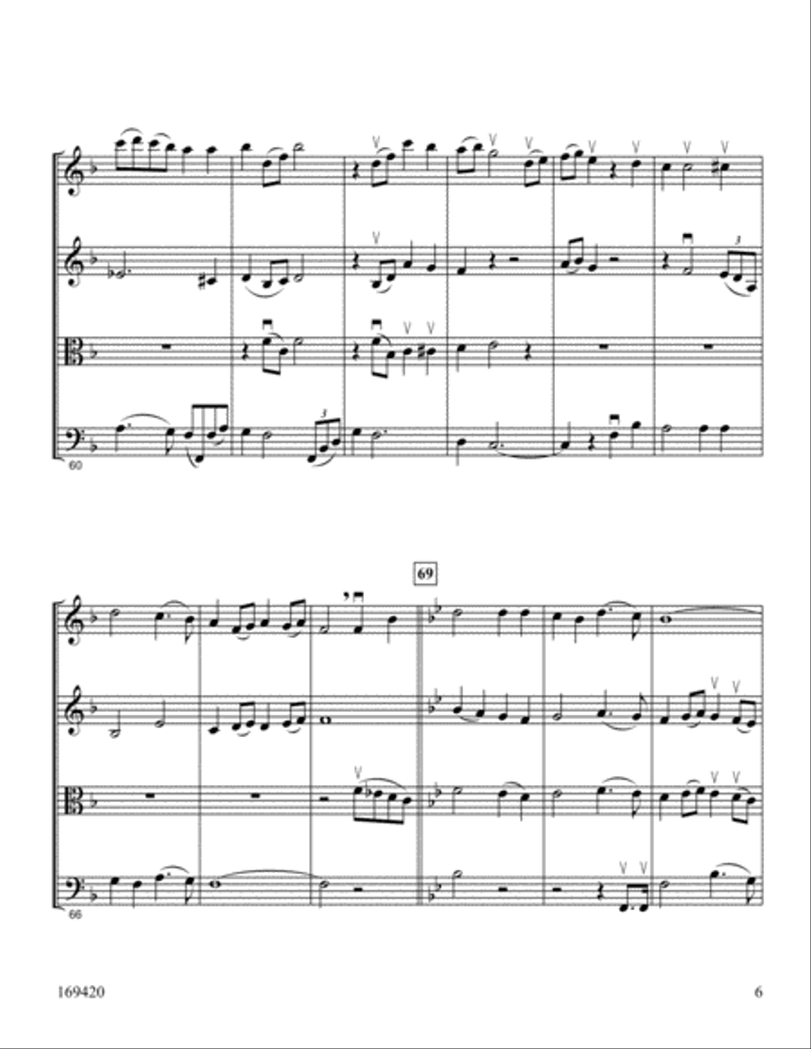 Were You There? String Quartet scores gallery preview page 6