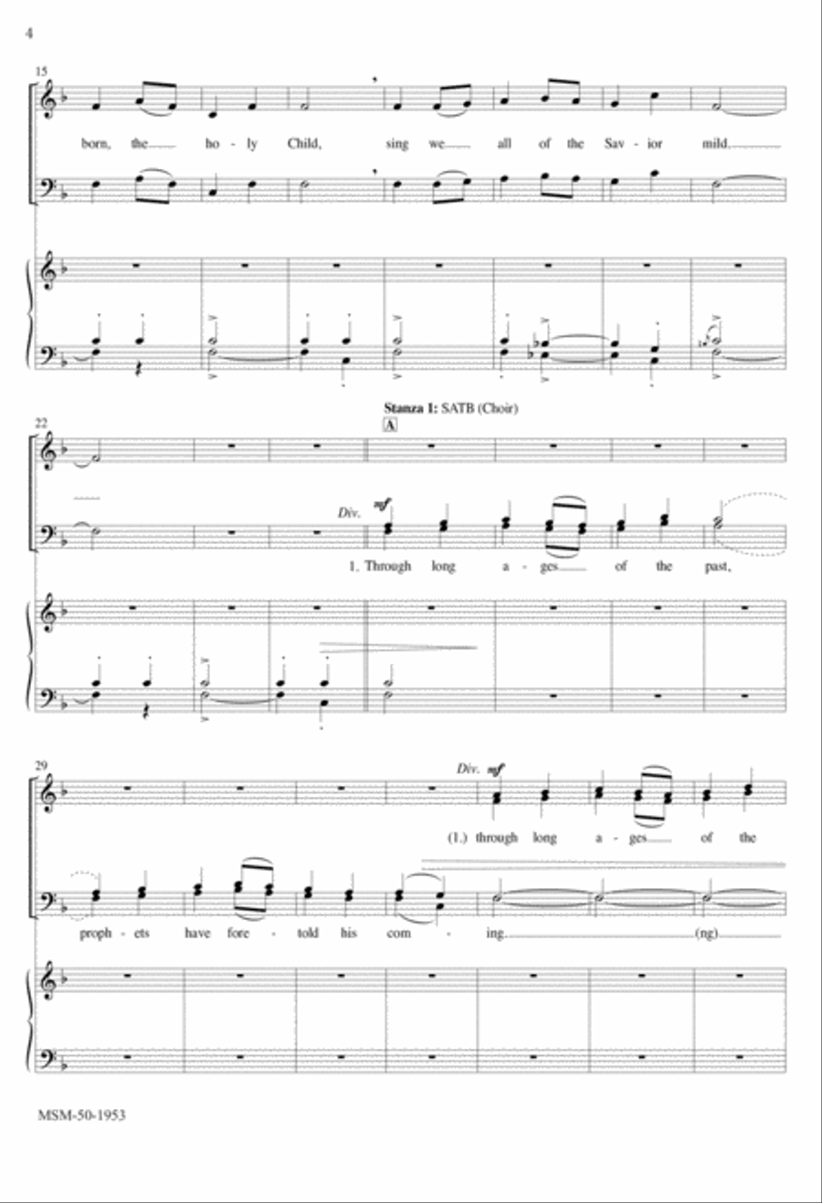 He Is Born He Is Born 4-Part scores gallery preview page 3