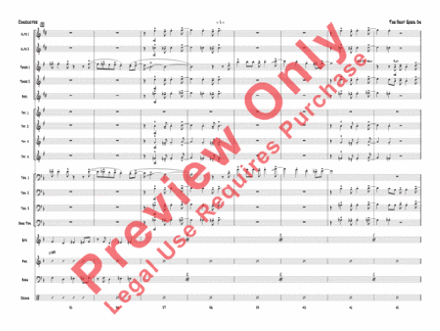 The Beat Goes On Jazz Ensemble scores gallery preview page 8
