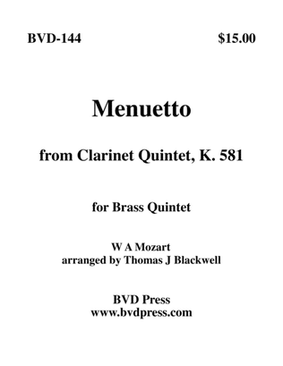 Menuetto, K. 581