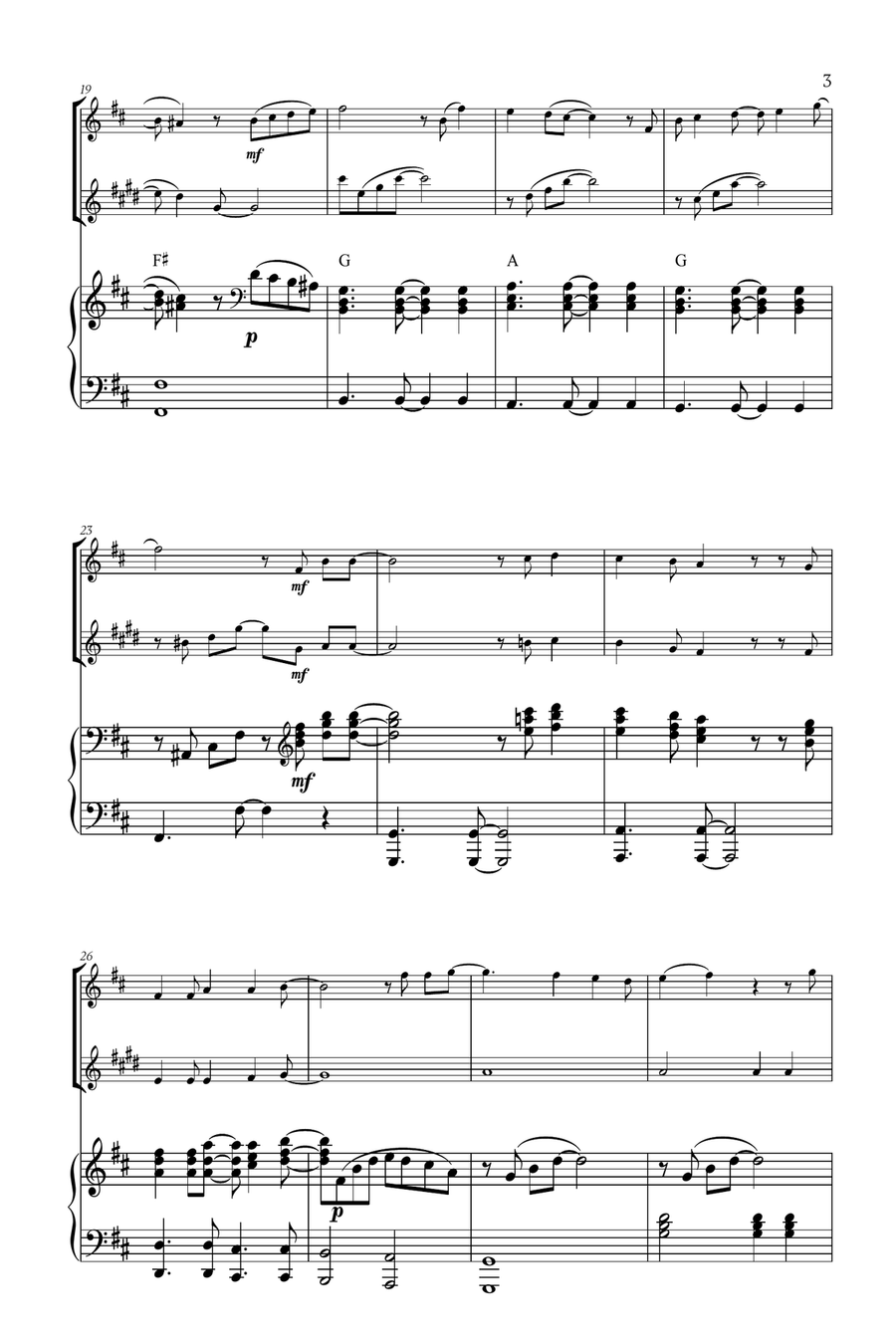 Mary, Did You Know? Woodwind Duet scores gallery preview page 3