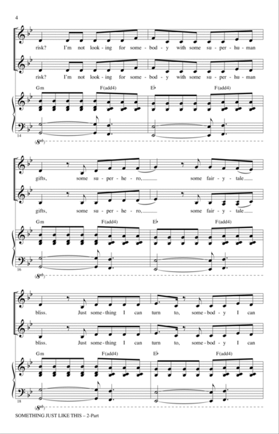 Something Just Like This (arr. Mark Brymer) 2-Part scores gallery preview page 3