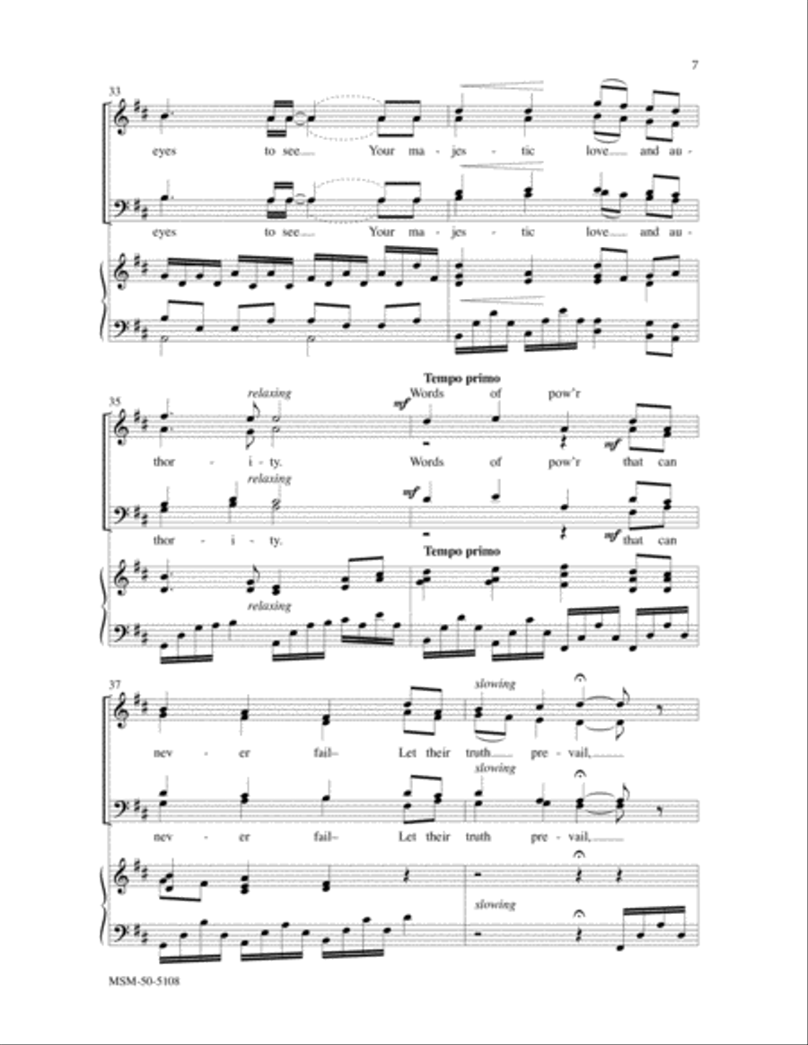 Speak, O Lord 4-Part scores gallery preview page 5