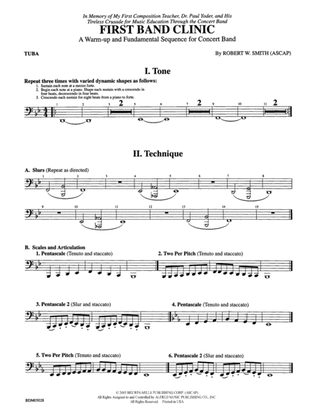 First Band Clinic (A Warm-Up and Fundamental Sequence for Concert Band): Tuba