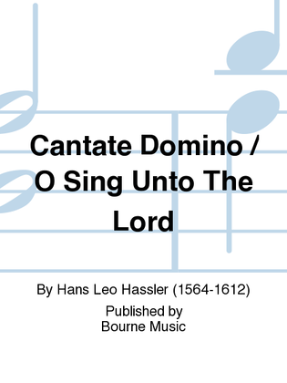 Book cover for Cantate Domino / O Sing Unto The Lord