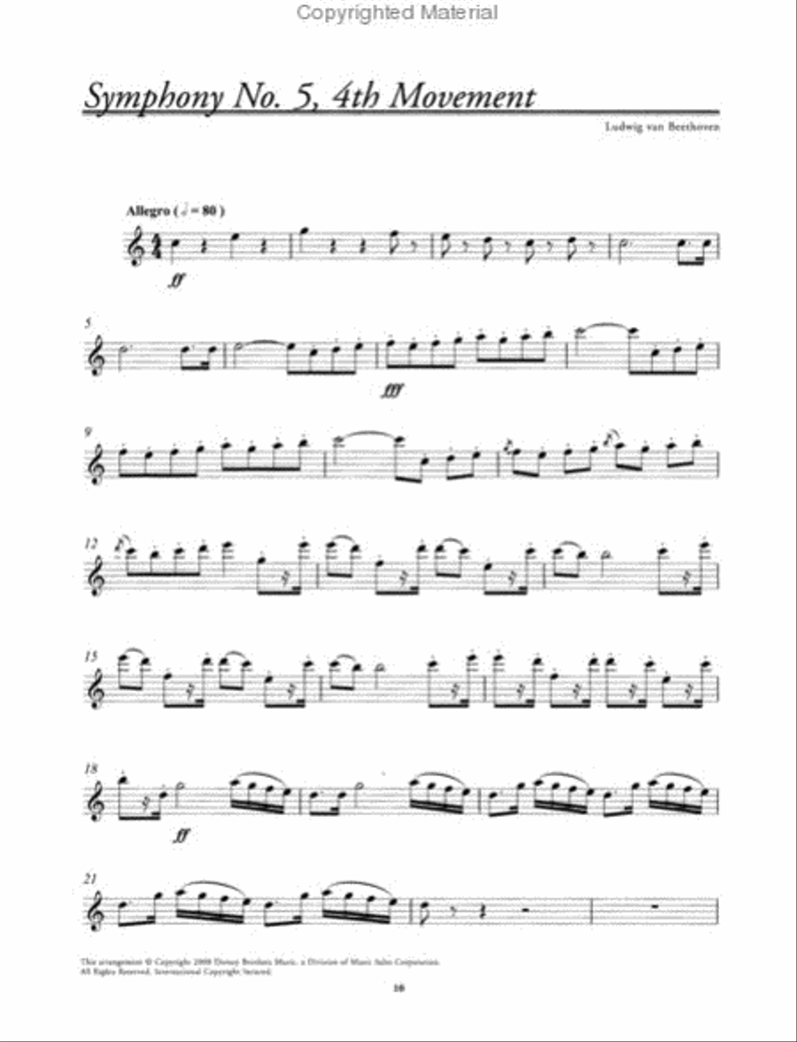 Play-Along Symphonic Themes Flute Solo scores gallery preview page 3