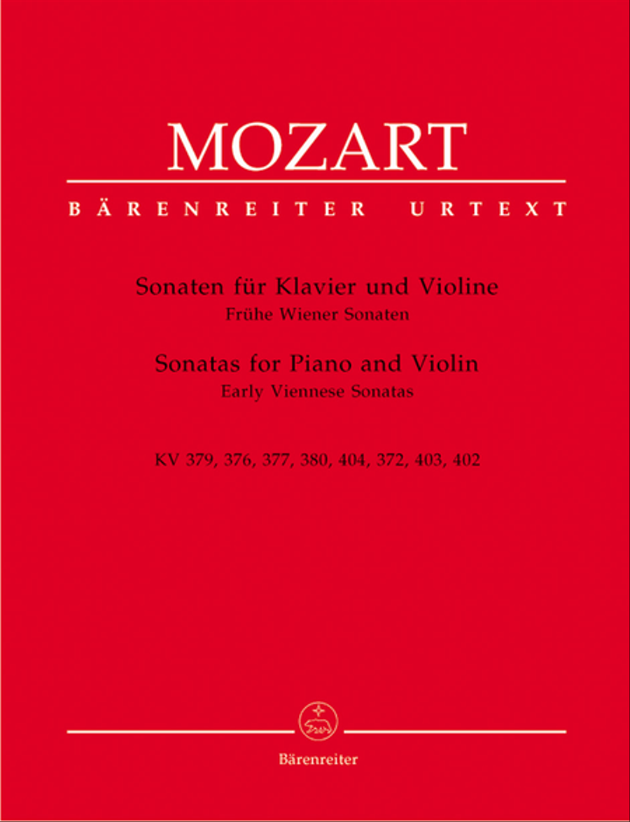 Sonatas for Piano and Violin K. 379 (373a), 376 (374d), 377 (374e), 380 (374f), 404 (385d), 372, 403 (385c), 402 (385e) Violin Solo scores gallery preview page 1