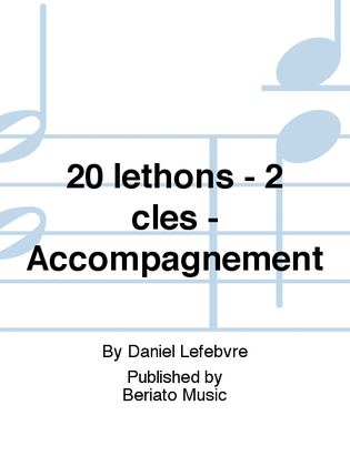 20 leþons - 2 clés - Accompagnement