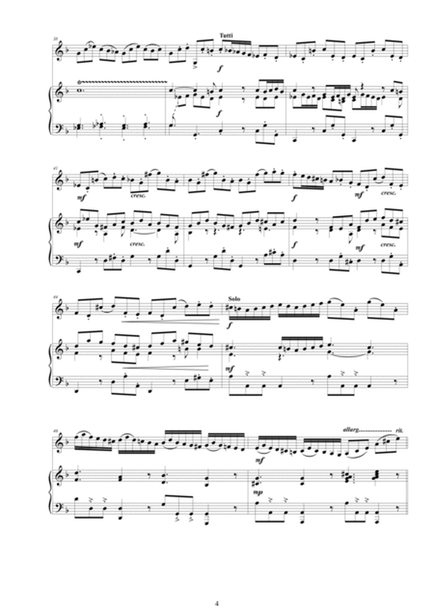 Vivaldi - Violin Concerto in D minor RV 249 Op.4 No.8 for Violin and Piano image number null