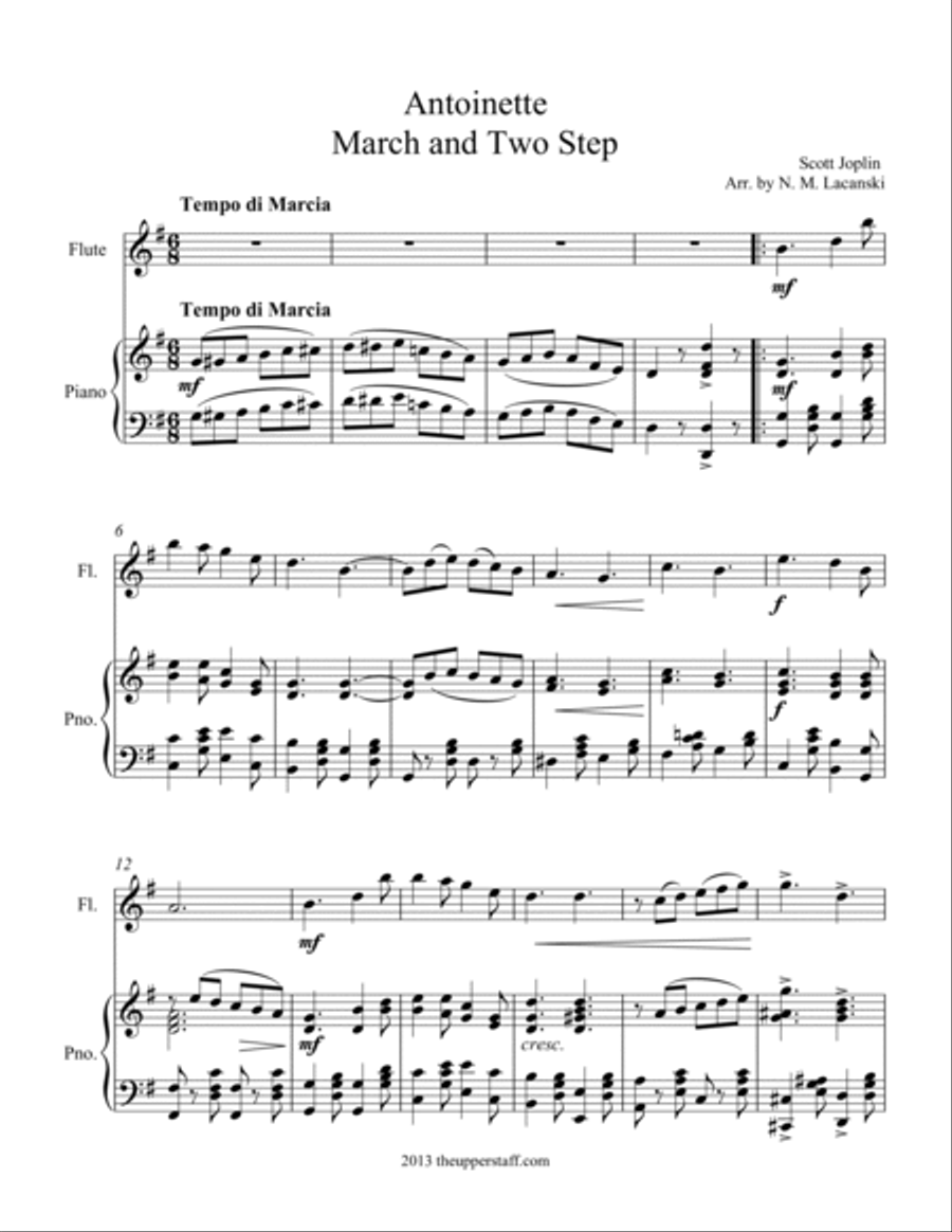 Antoinette Flute Solo scores gallery preview page 3