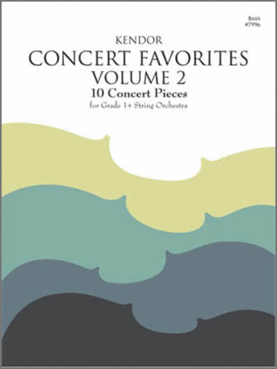 Kendor Concert Favorites, Volume 2 - Bass Double Bass scores gallery preview page 1