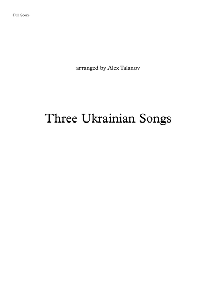 Three Ukrainian songs image number null