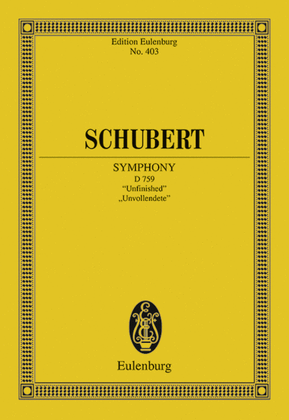 Book cover for Symphony No. 8 B minor