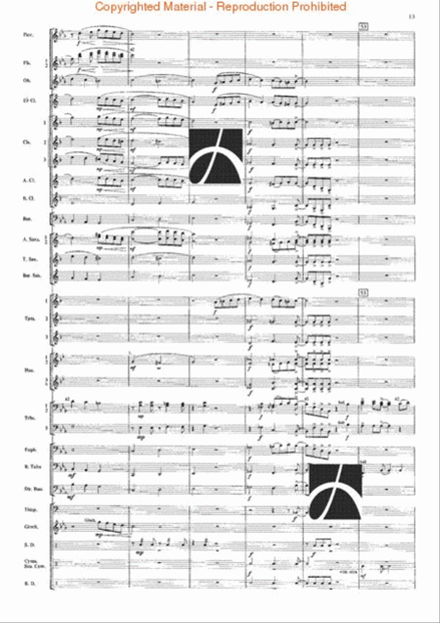 The Seventh Night of July Concert Band scores gallery preview page 10