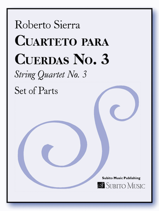 Book cover for Cuarteto para Cuerdas No. 3 (String Quartet No. 3)