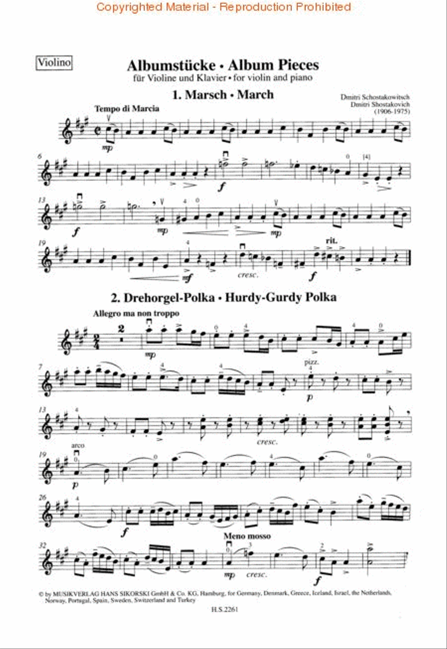 Album Pieces Violin Solo scores gallery preview page 4