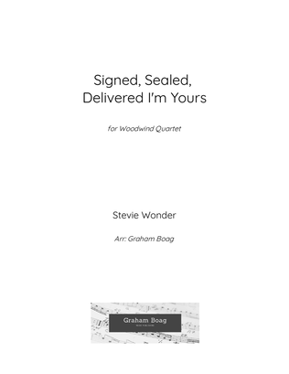 Signed, Sealed, Delivered I'm Yours