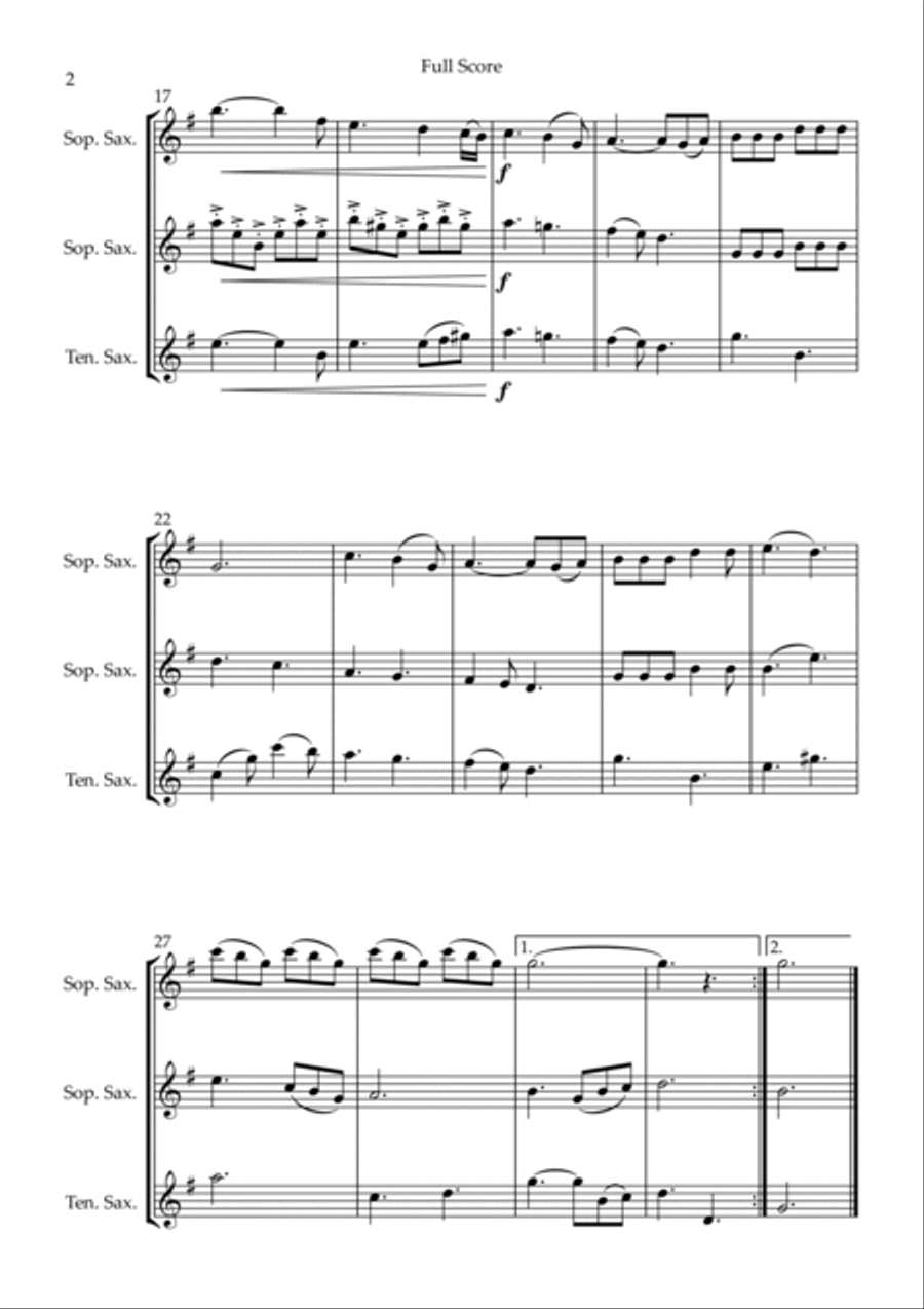 He Is Exalted Woodwind Trio scores gallery preview page 2