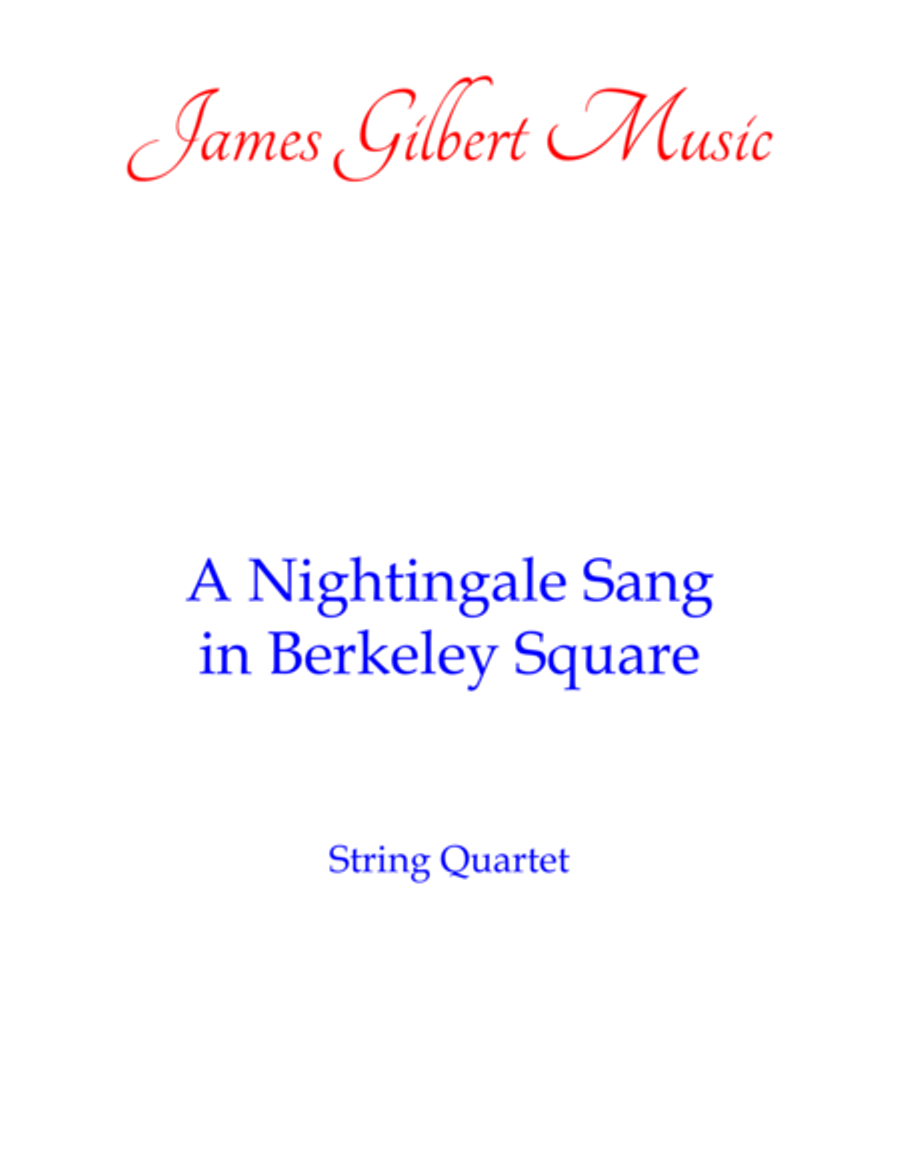 A Nightingale Sang In Berkeley Square image number null