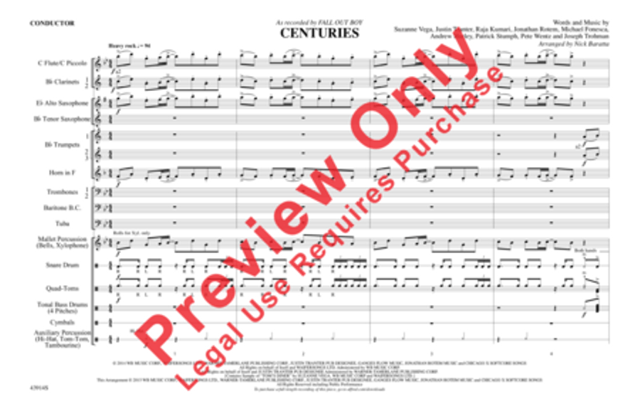 Centuries Centuries Marching Band scores gallery preview page 2